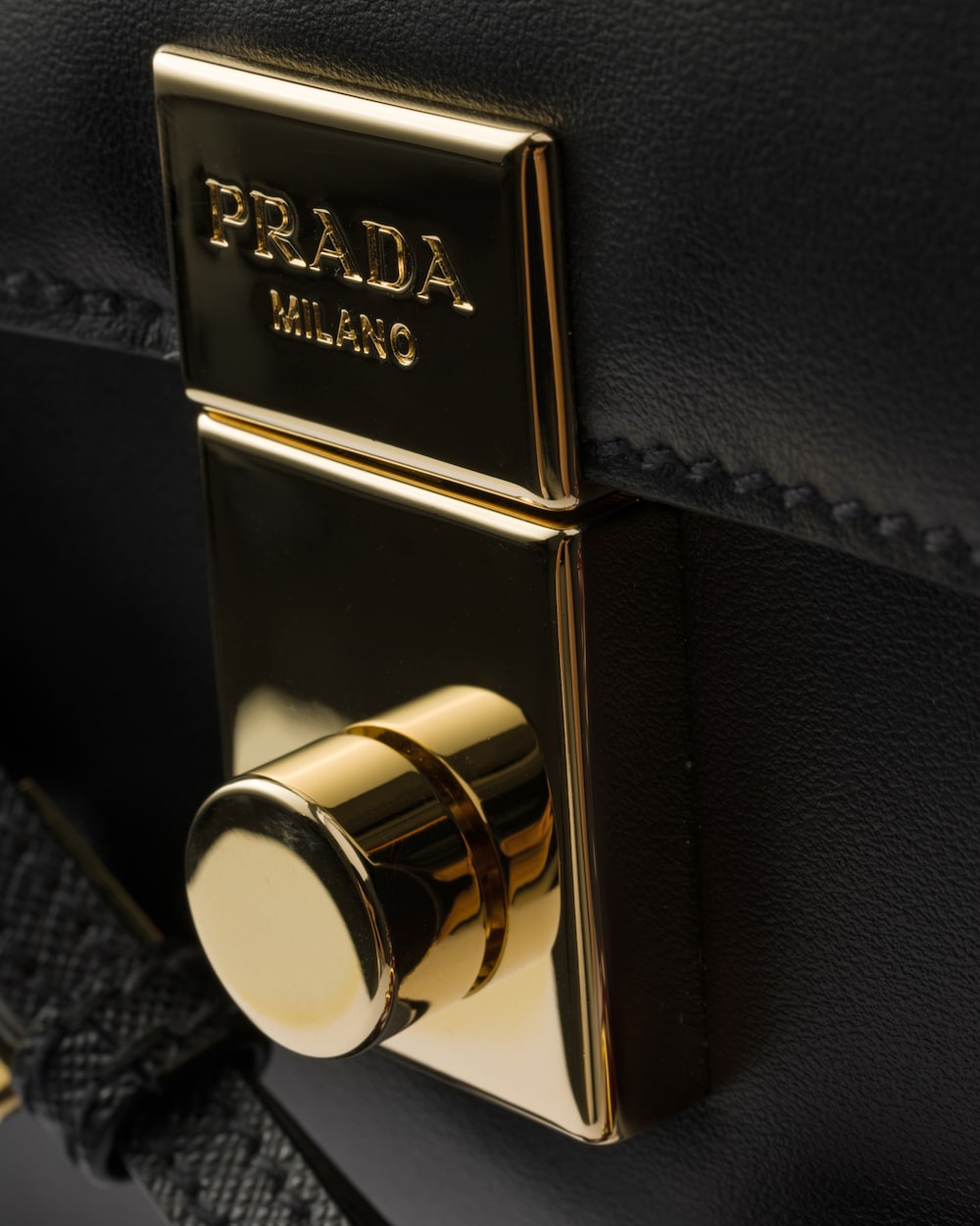 Prada Soft Sound Small Leather Shoulder Bag With Charms - Image 4